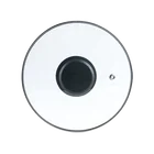 Hot sale high quality C type kitchen tempered glass pot cover glass lid cookware