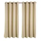 Luxury Soundproof 2 Pieces Room Darkening Polyester Blackout Curtain Custom Dubai Window Curtain