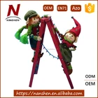 Hot Sales Christmas Tree Elf Climbing Ladder Decoration