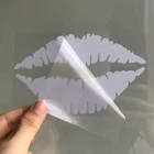 Weather resistant Custom Lip Shape Vinyl Die Cut Car Window Decal Sticker