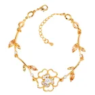 Bracelet Jewelry Bracelets Alibaba High Quality Leaf Shape Designed Bracelet 14k Gold Jewelry Wholesale