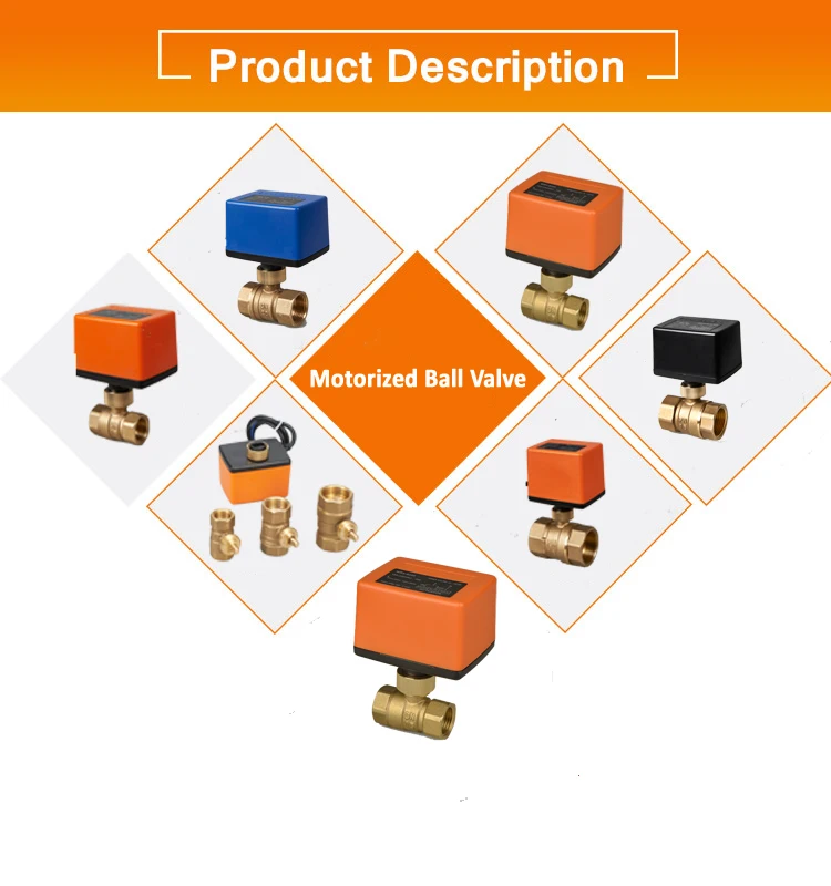 Two Way Electric Water Flow Control Valve DN25 For Heating System