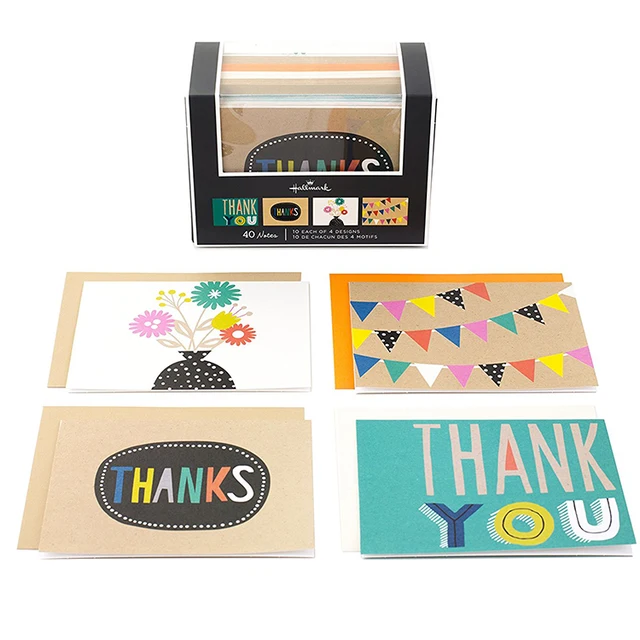 kraft paper custom amazon thanks card gift paper envelope