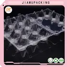 wholesale disposable transparent PET/PVC clear blister plastic 12 hole egg tray