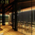 custom wine glass display cabinet with wine display shelf