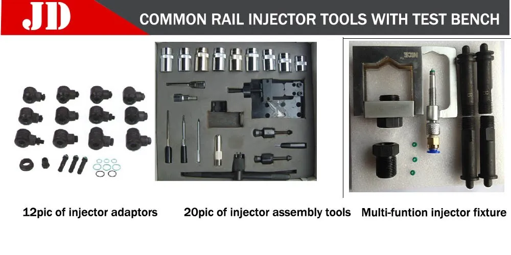 jd-cr200 common rail injector test bank with good