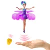 Pletom Girls Infrared Induction Princess Helicopter Kids Toys Fairy Flying with Remote Control and Light