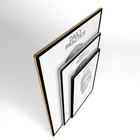 5x5 magnetic photo frame plastic picture frame plastic edging