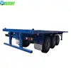 Cheap 3 Axle 40Ft Or 20Ft Used Trailer Container Flatbed Truck And Semi For Sale