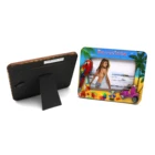 3D effect MDF cut black stand wood souvenir picture frame
