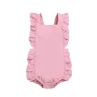 Baby Girls Knitted Romper 100% Organic Cotton Kids Clothes Short Sleeve Baby Summer Kids Romper
