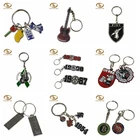 Customized logo shopping cart coin key chain quarter and loonie trolley cart token coin keyring