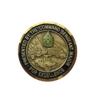 Custom Challenge Coin With Antique Gold Plating Soft Enamel Souvenir Coins
