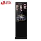 43 inch floor stand digital signage billboard player floor stand kiosk LCD digital signage Portable advertising kiosk