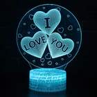 Gift Day 3d Night Light Gift Zhongshan Electronic Gift 3D Love Night Light Holiday Gift For Valentine's Day