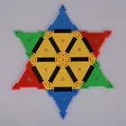 2019 unique design plastic educational assembly building block, magic shape blocks toy for child