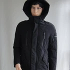 Intelligent temperature control design outdoor warmth fashionable dark grey winter down jacket