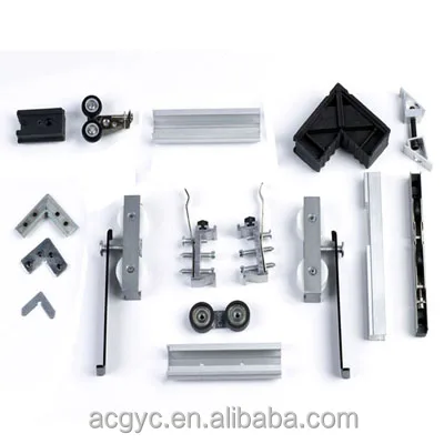 High quality wooden color German brand hardware Aluminum casement window & door double glazed