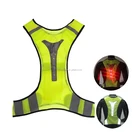 Best Quality Wholesale Running Bike Motorcycle Police Flashing led safety vest Reflective Vest With Led Light