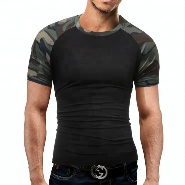 2018 Fashionable Camouflage Round-neck Shirt