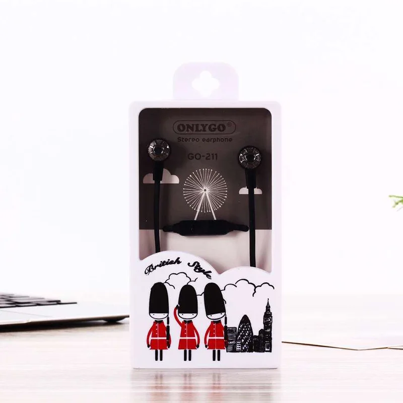 Newest Popular Design Gift Headphone Stereo Music Earbud With Mic - ANKUX.COM
