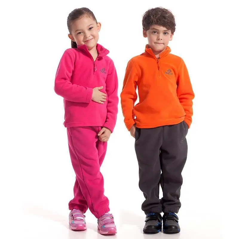 NEW brand casual Outdoor sport running polar fleece Sweaters windproof thermal pullovers autumn winter for children
