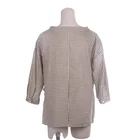 New trendy custom full printing quality blouse women's lattice top shirts