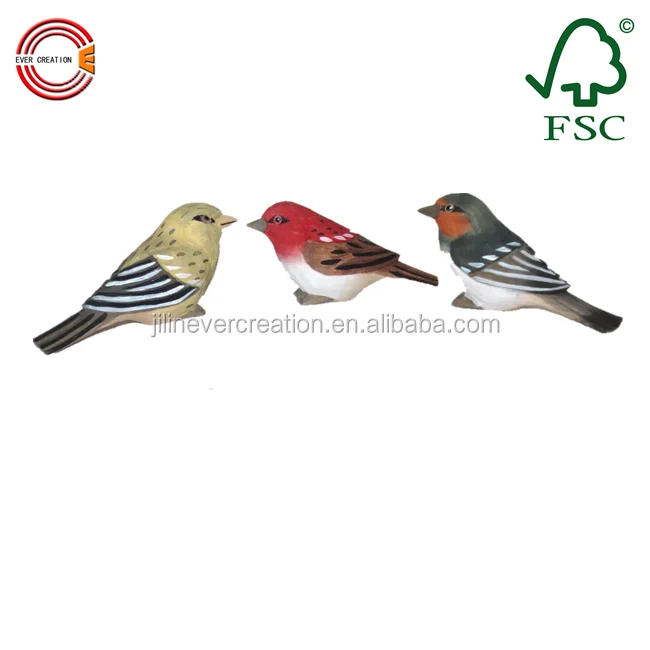 hot sale hand carved birds wooden