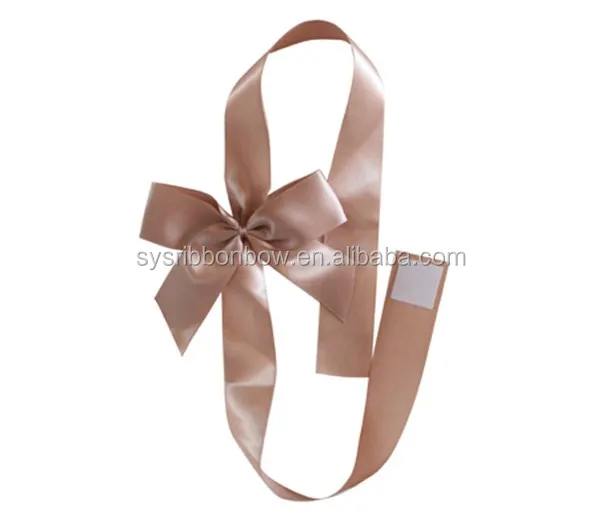 packing gift wrapping ribbon bow with elastic band