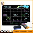 30 Days Erasable Magnet Black Board PET/PVC/COATING PAPER Easy Dry Erasable Tempered Glass Wall Writing White Board