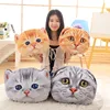 40cm&50cm Cat Pillow Car Cushion Creative Stuffed Cute Cat shape Nap pillow Cute seat cushion Plush Toys Animal Pillow