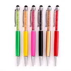 Elegant bling crystal touch screen ballpoint stylus pen for ipad and smart phone