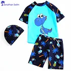 Fashion 2019 custom print boys swimwear children rash guard swimsuit