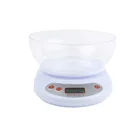 Electronic 5kgx1g Digital Food Kitchen Scale with Bowl