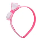 Wholesale Price Plastic Satin Headbands For Girls Ribbon Bow Hairbands