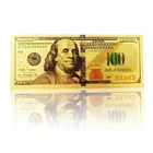 ST-Craft Hot Selling Collection Gold Plate Foil Colorful Printing 100 US Dollar Banknote