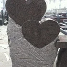 American Headstone Tombstone Cemetery High Quality Double Heart Shaped Headstone Tombstone