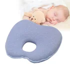 High quality skin friendly cotton fabric apple shape baby flat head memory foam pillow
