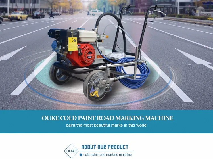 Cold paint road marking traffic sign machine