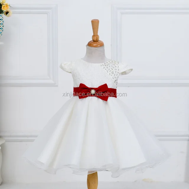 newest lovely style summer tulle satin girl princess baby dress