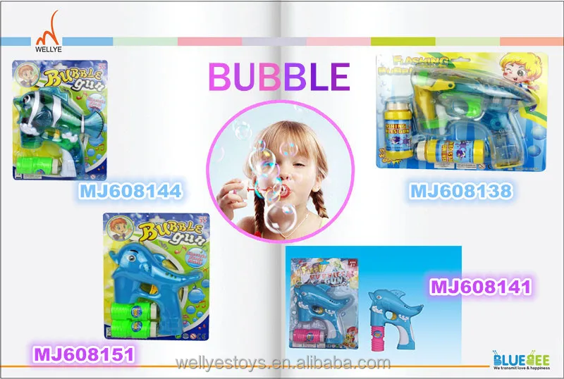 Plastic dolphin bubble gun made in China