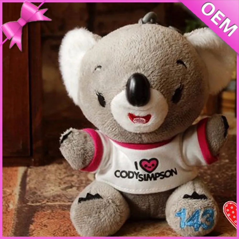 keychain koala pendant stuffed plush keyring, plush koala bear