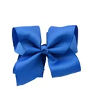 Fashion Jojo Bows 8 Inch Ribbon Hair Bows With Alligator Clip For Girls