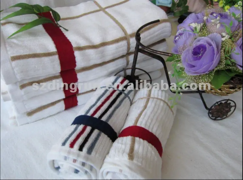 high quality soft yarn dyed 100�mboo towel