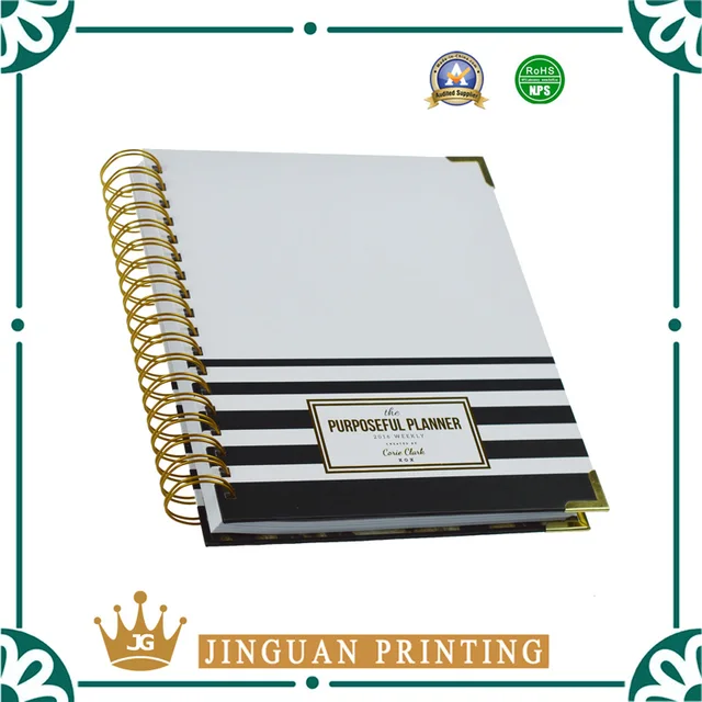 custom high quality 2018 day weekly planner organizer notebook