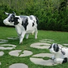Life Size Fiberglass Large Cow Statue Animal Sculptures
