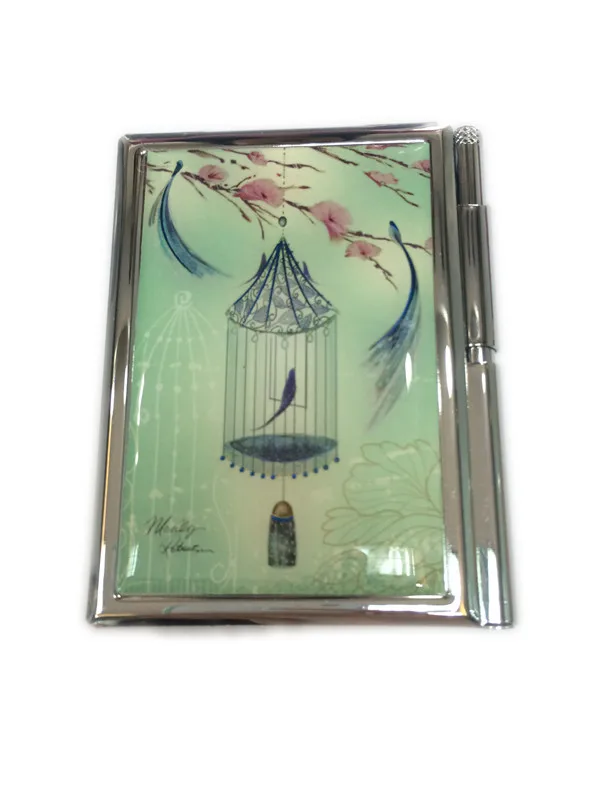 gift epoxy sticker custom logo note pad ball pen cosmetic