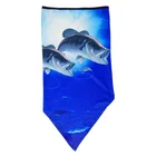 Chian factory selling custom design multi porpuse fish triangular tube bandana with unisex