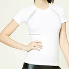 New Hot Sexy Stylish Women White Short Sleeve Shirt Manufacture T-shirt Made in China