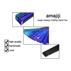 customized japanese bamboo folding fan stand promotional hand fans gifts